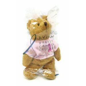 Avon BREAST CANCER AWARENESS BEAR Plush New In Sealed Bag Pink 6”
